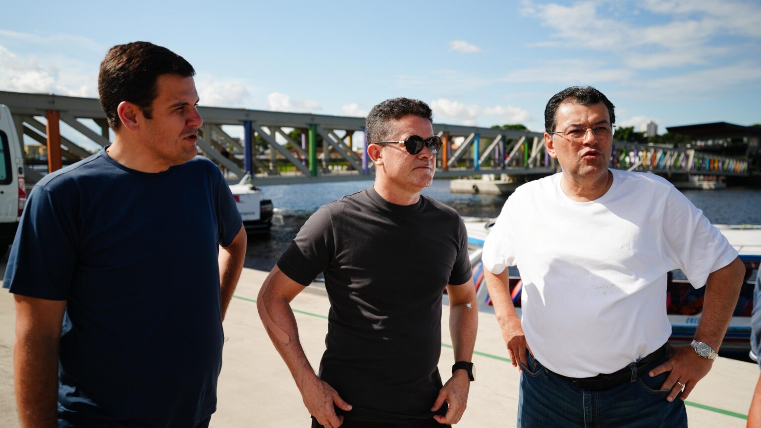 NOVO PORTO Prefeito David Almeida anuncia construção da obra na Manaus Moderna com apoio do governo federal