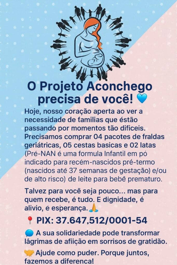 O Projeto Aconchego precisa de você!