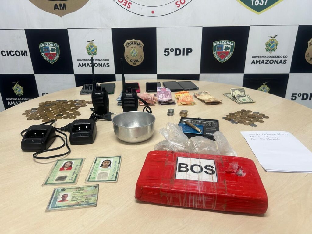 TRÁFICO DOMÉSTICO Polícia Civil prende mulheres com cocaína, oxi e dinheiro em espécie