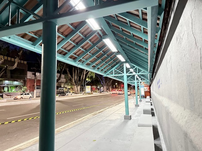 Avenida Getúlio Vargas ganha nova cara com obras de revitalização da Prefeitura de Manaus
