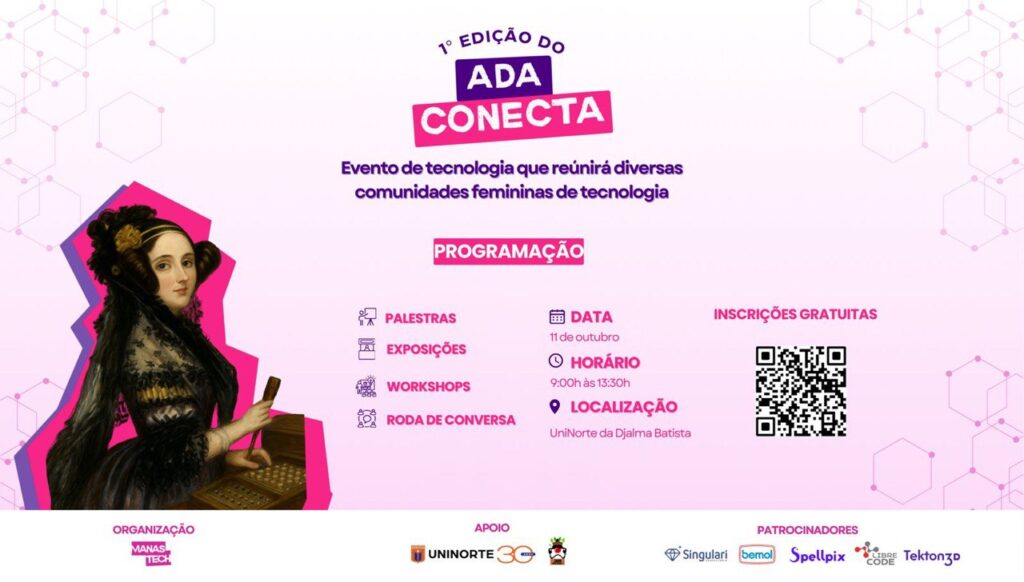 Manaus sedia 1ª edição do Ada Conecta para fortalecer presença feminina na tecnologia