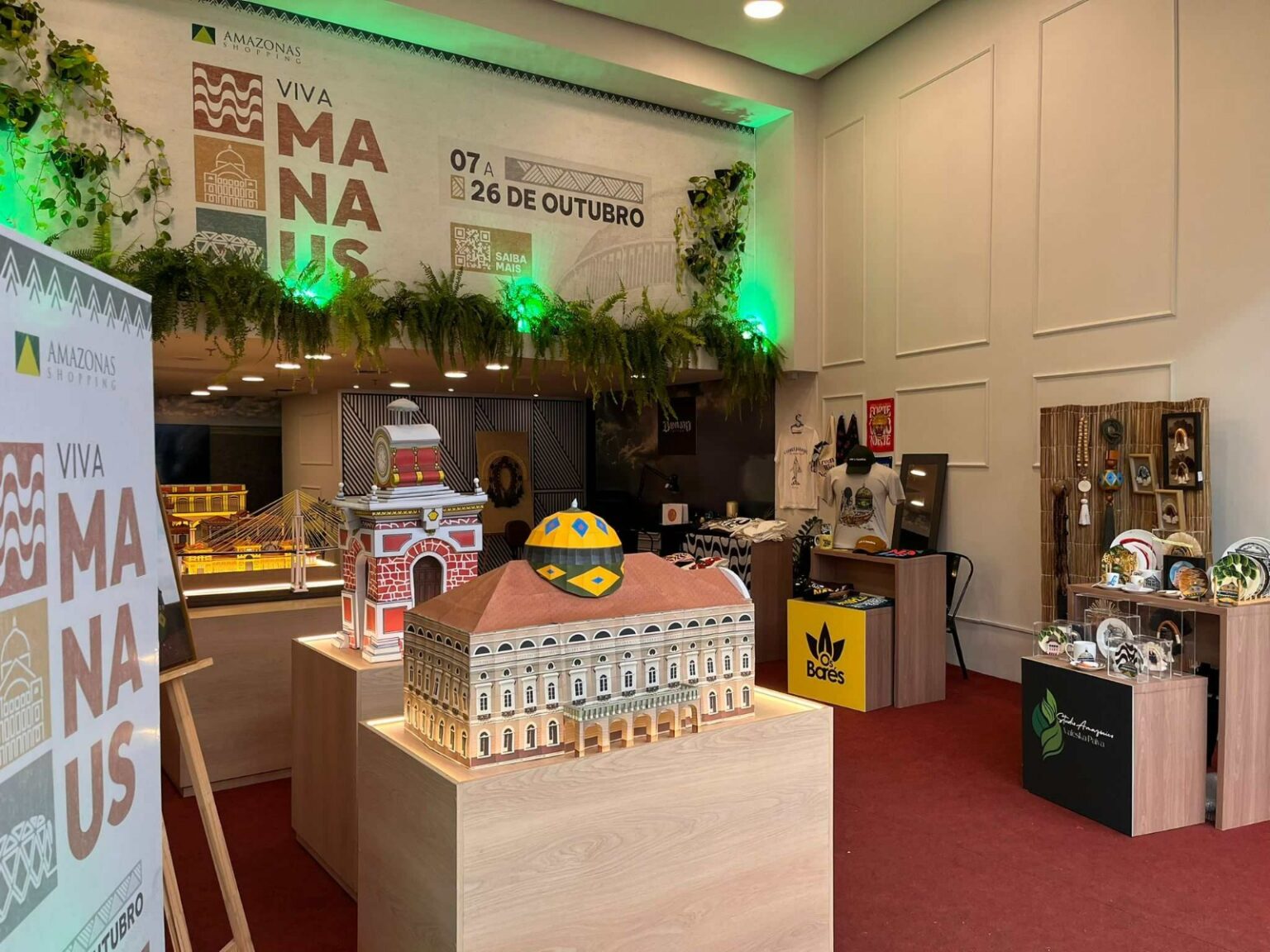 VIVA MANAUS: Amazonas Shopping celebra aniversário da cidade com arte, cultura e empreendedorismo