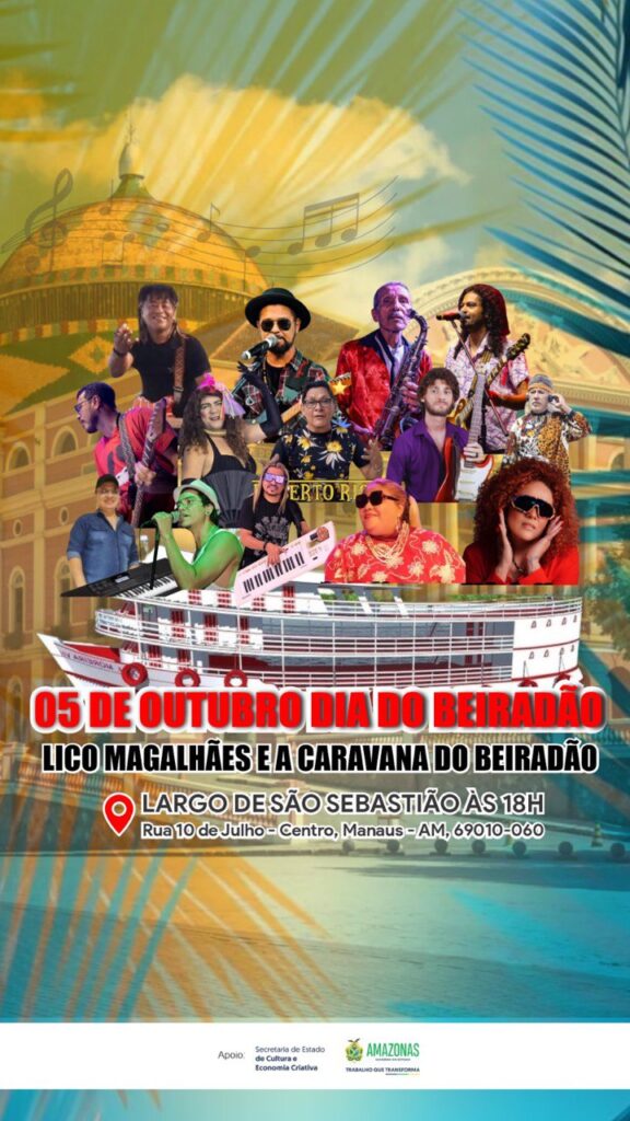 DIA DO BEIRADÃO é celebrado com shows musicais neste domingo (5) no Largo São Sebastião
