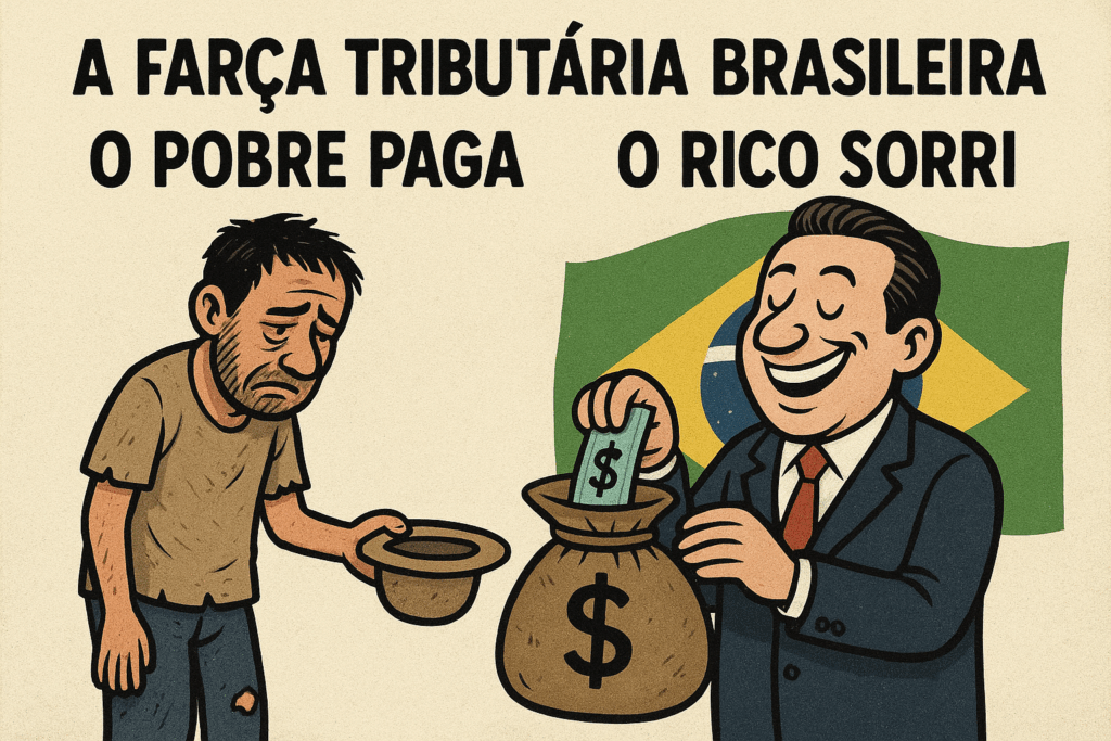 “A FARSA TRIBUTÁRIA BRASILEIRA: O POBRE PAGA, O RICO SORRI.”