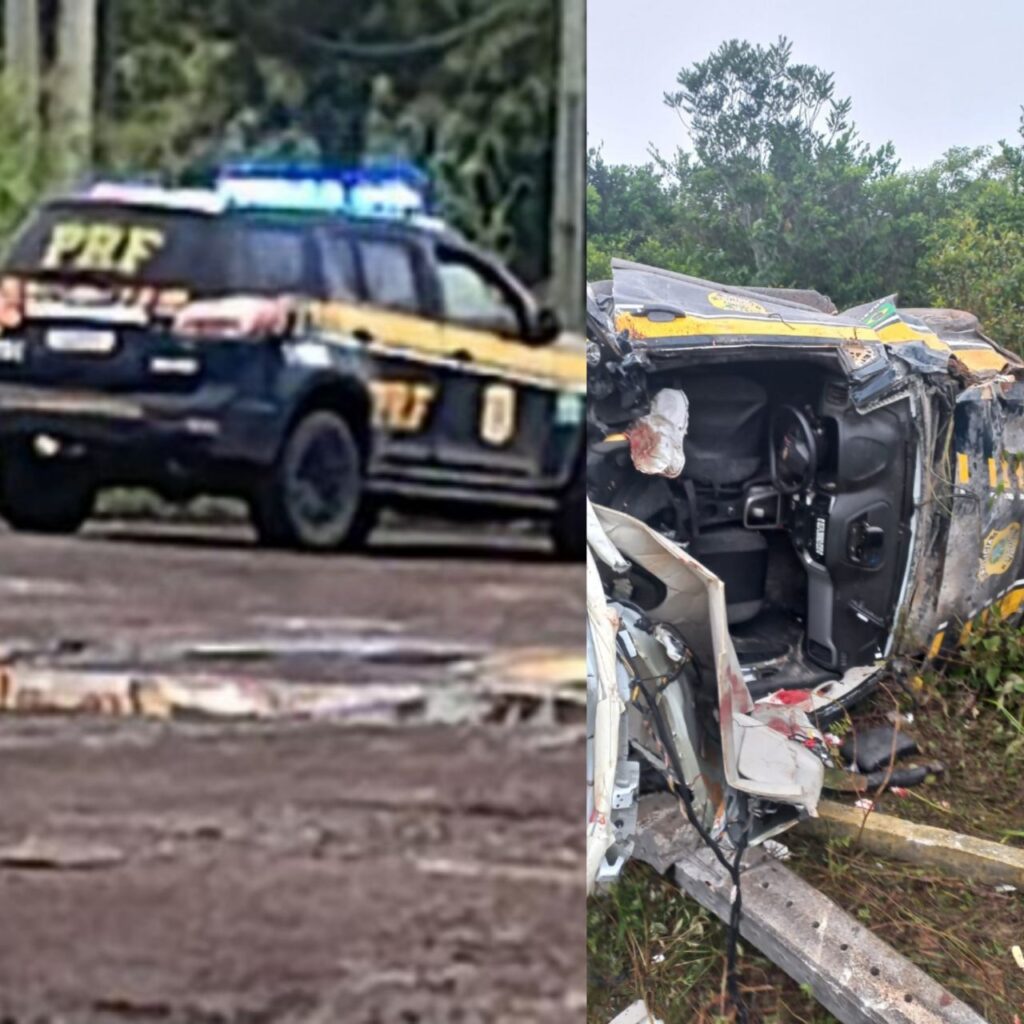 VIATURA DA PRF capota durante perseguição na BR-174 e deixa um policial morto no interior do AM