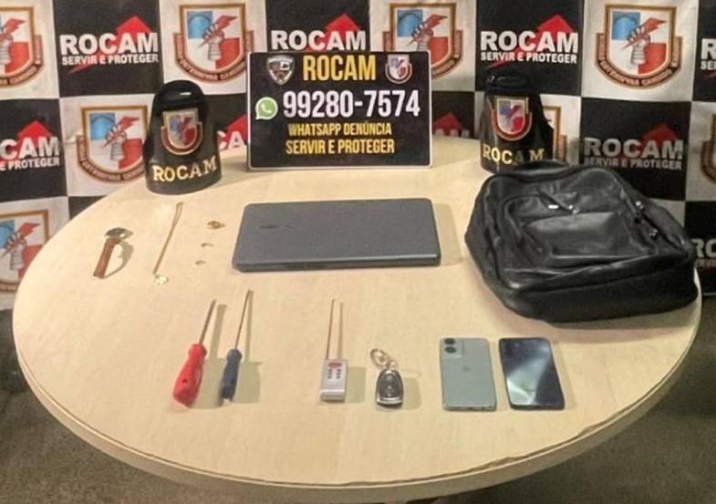 PMAM prende trio com extensa ficha criminal que praticava furto em veículos com auxílio de ‘Chapolin’