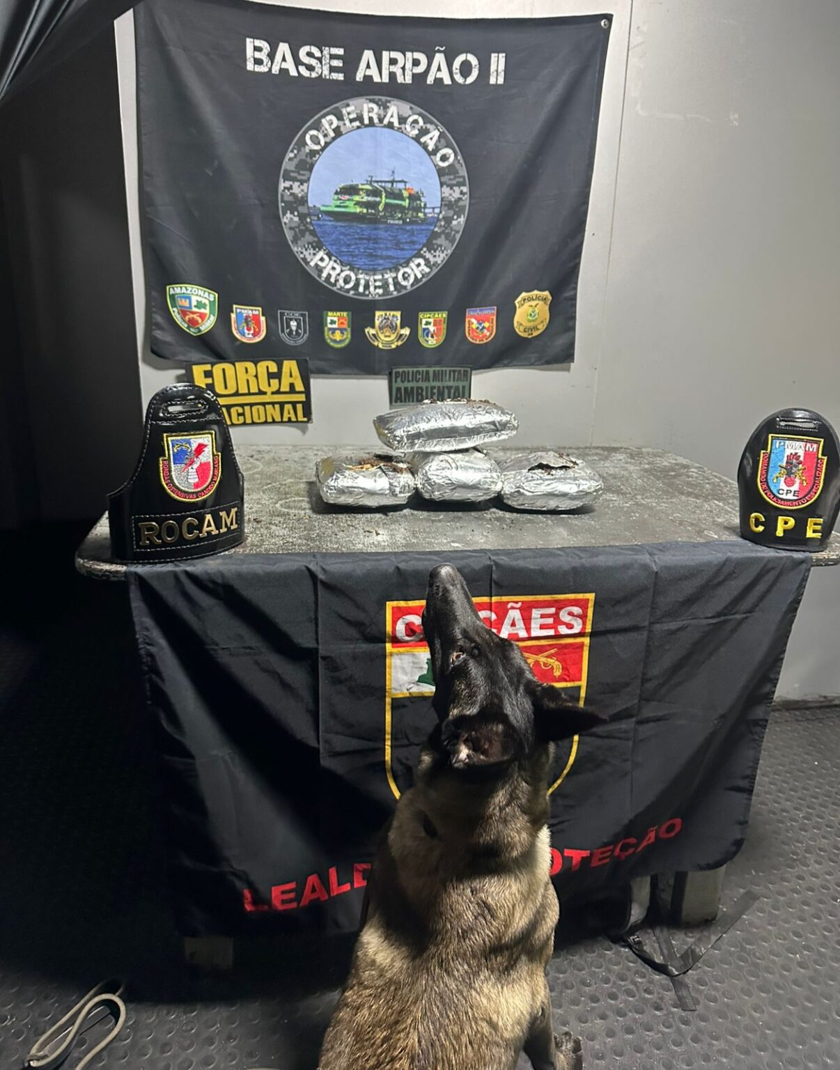 Base Arpão 2: PMAM prende homem transportando oito quilos de maconha para Manaus