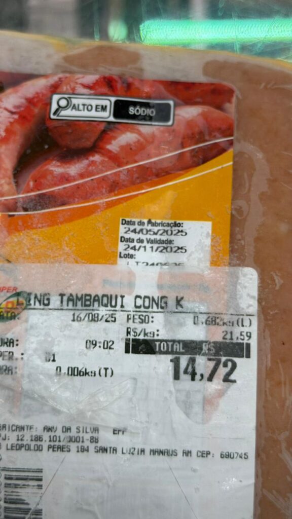 Fiscalização: Procon-AM autua supermercado por comercialização de mais de 80 kg de alimentos impróprios para o consumo