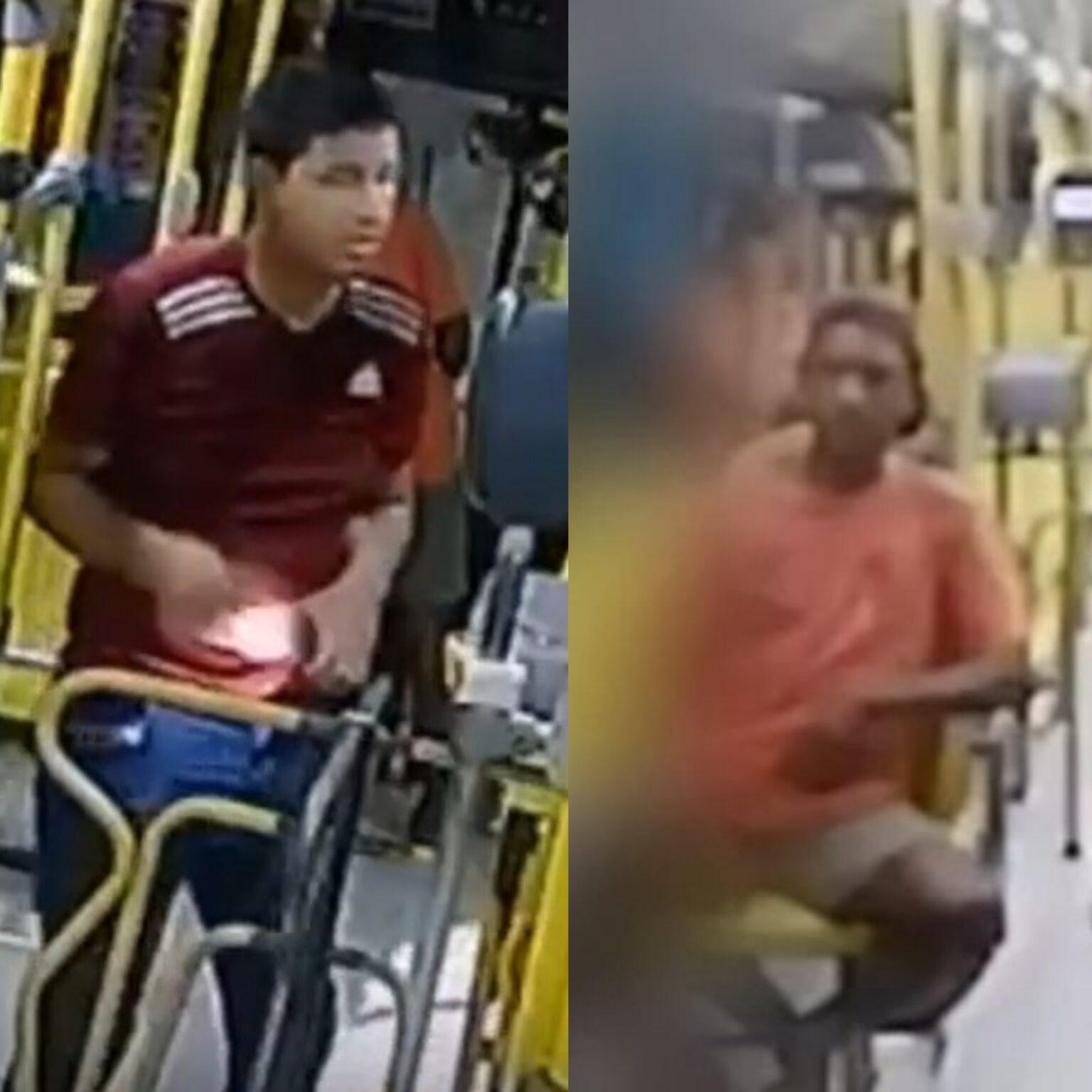 PC-AM divulga imagens de dois homens procurados por roubo a ônibus da linha 602