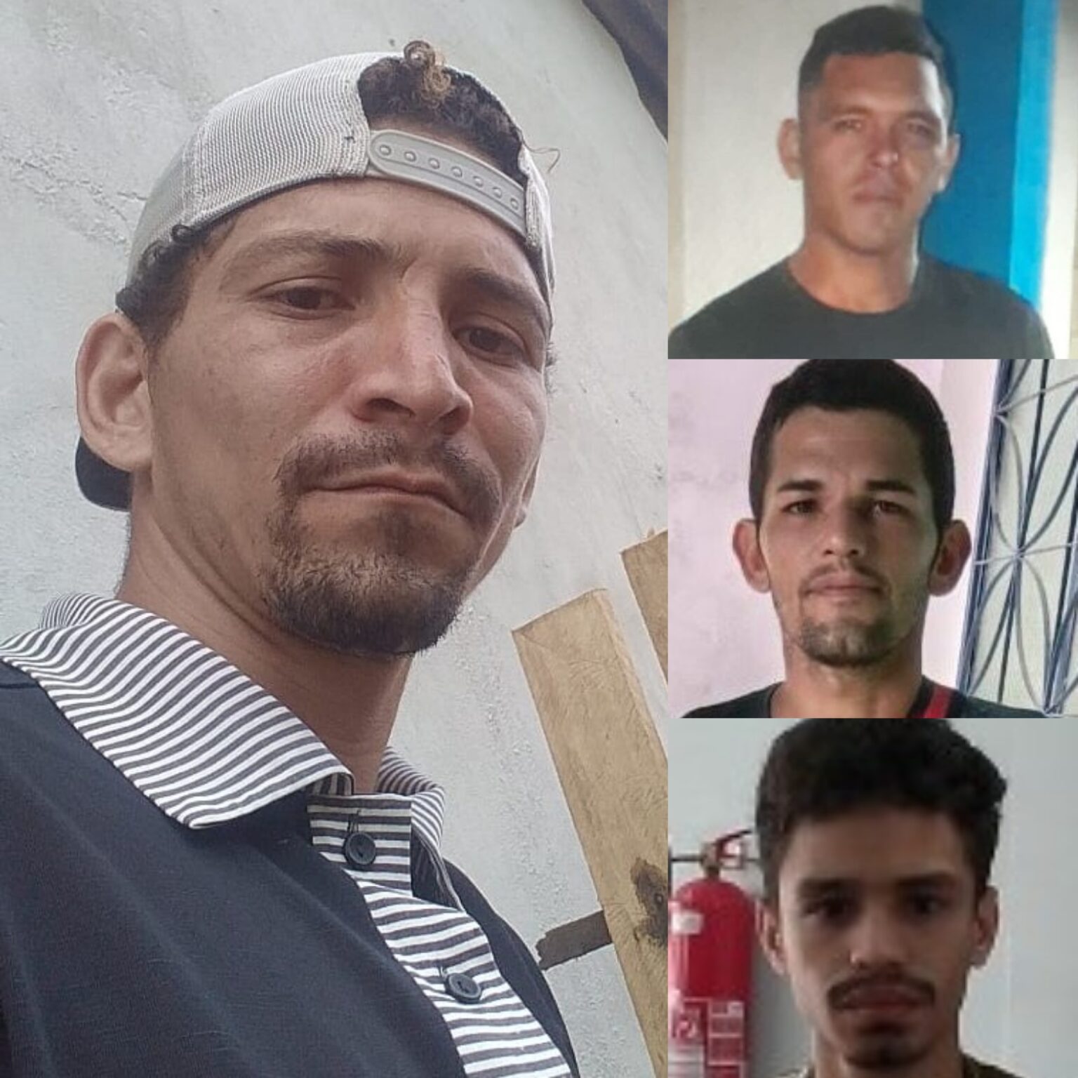 Polícia Civil divulga imagens de quatro homens que estão desaparecidos