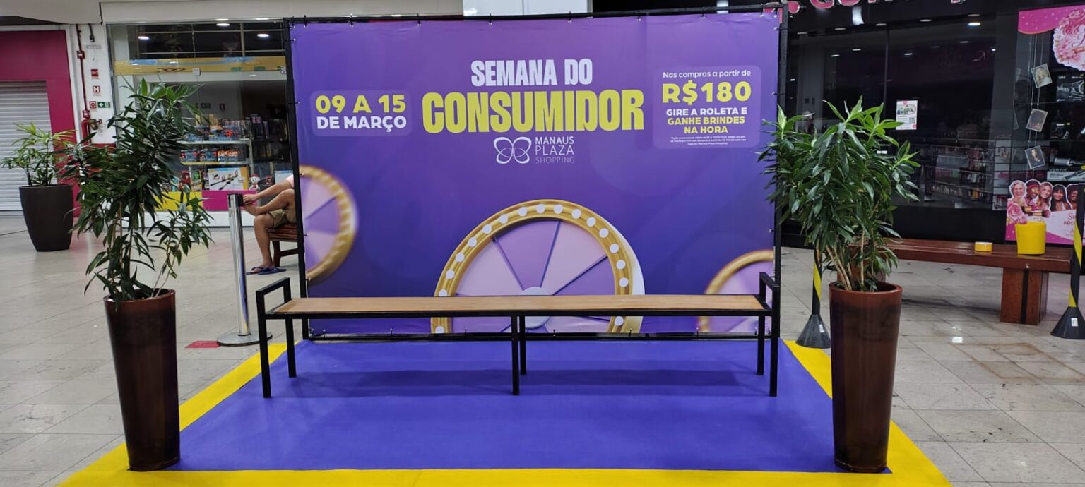 Roleta premiada distribui brindes imediatos para clientes do Manaus Plaza Shopping