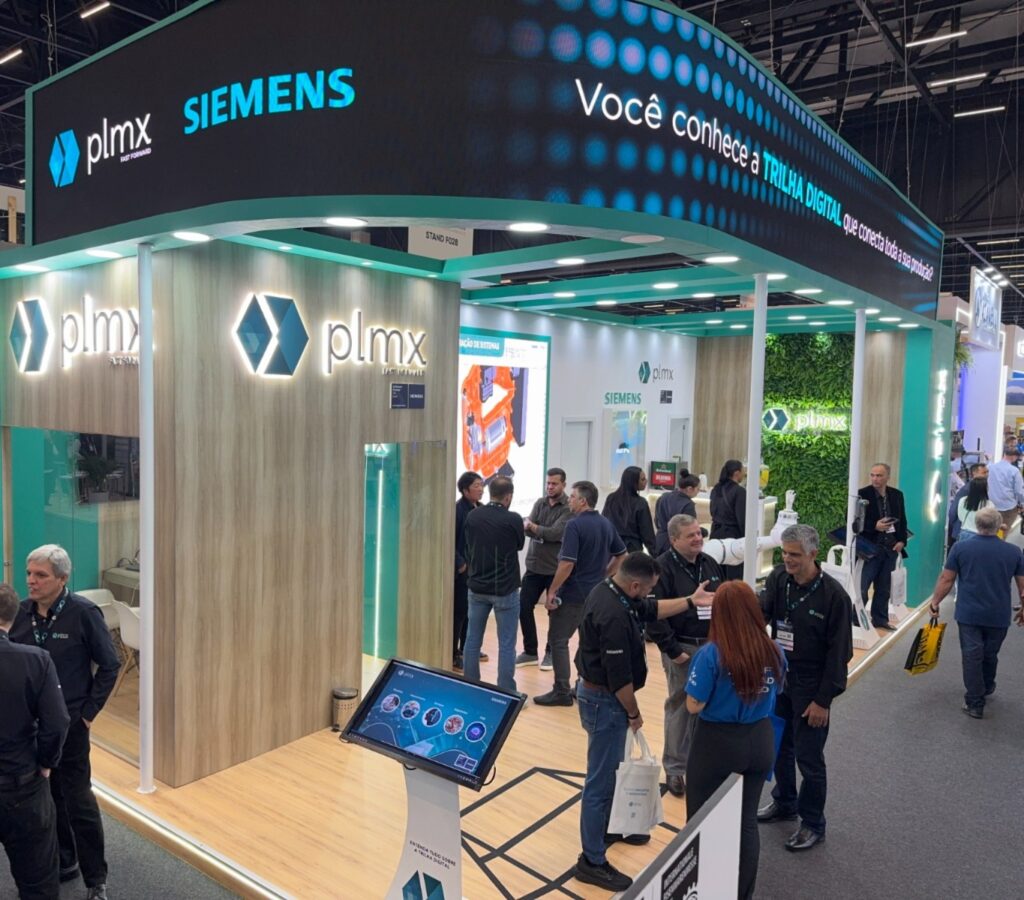 PLMX apresenta soluções de transformação digital industrial durante a FEIMEC 2026