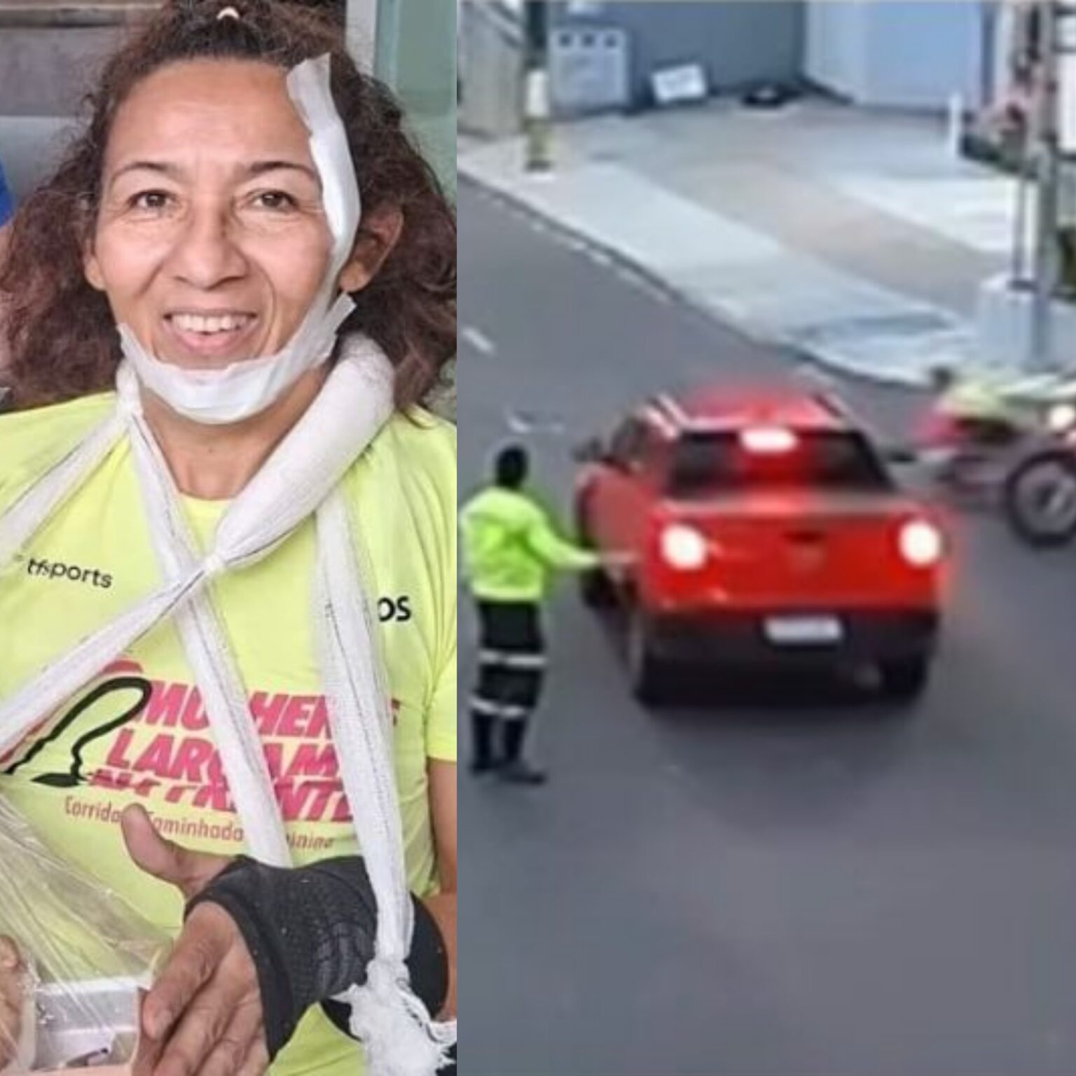 IMMU registra um acidente de trânsito envolvendo um veículo e atleta cadeirante que participava de uma corrida na zona Centro-Sul de Manaus