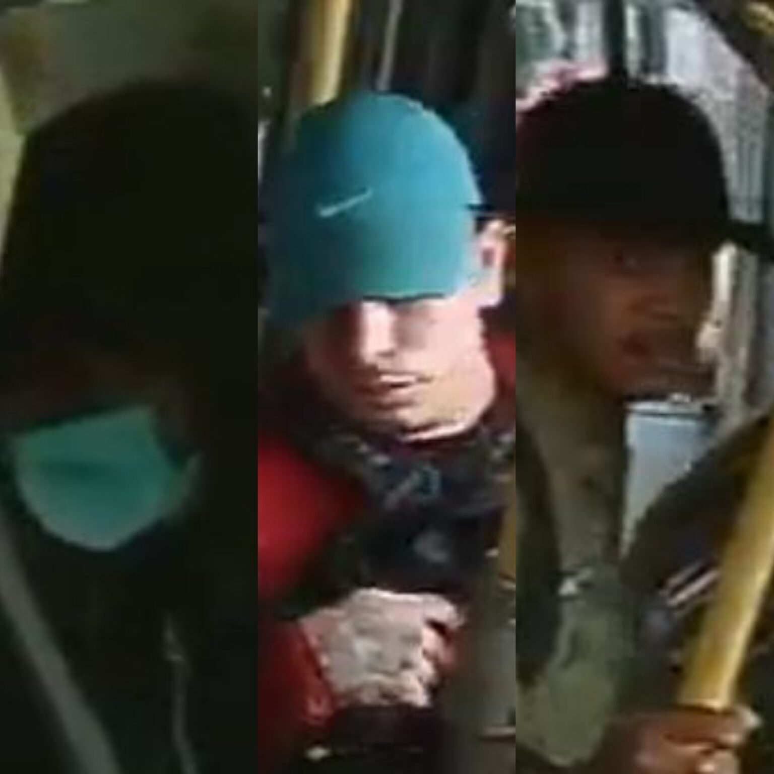 PC-AM divulga imagens de três homens procurados por roubo a ônibus do transporte coletivo da linha 641