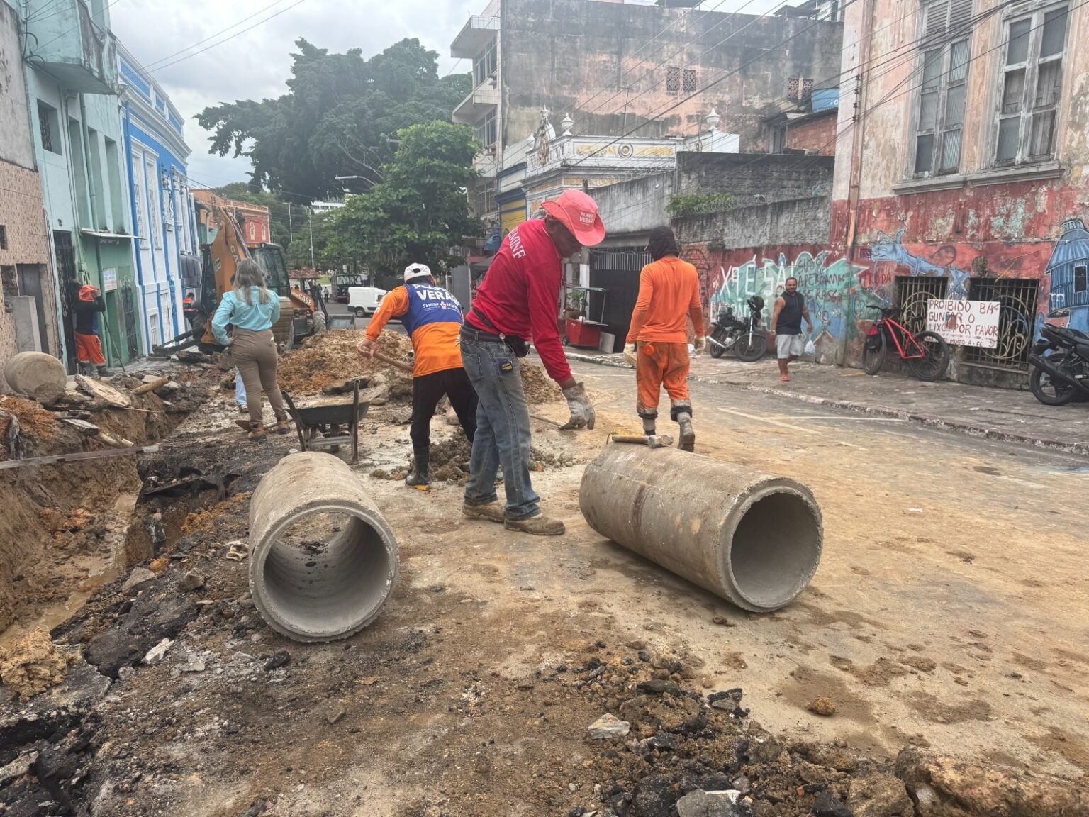 OBRAS Prefeitura intensifica melhorias de infraestrutura no Centro e reforça atuação em todas as zonas de Manaus
