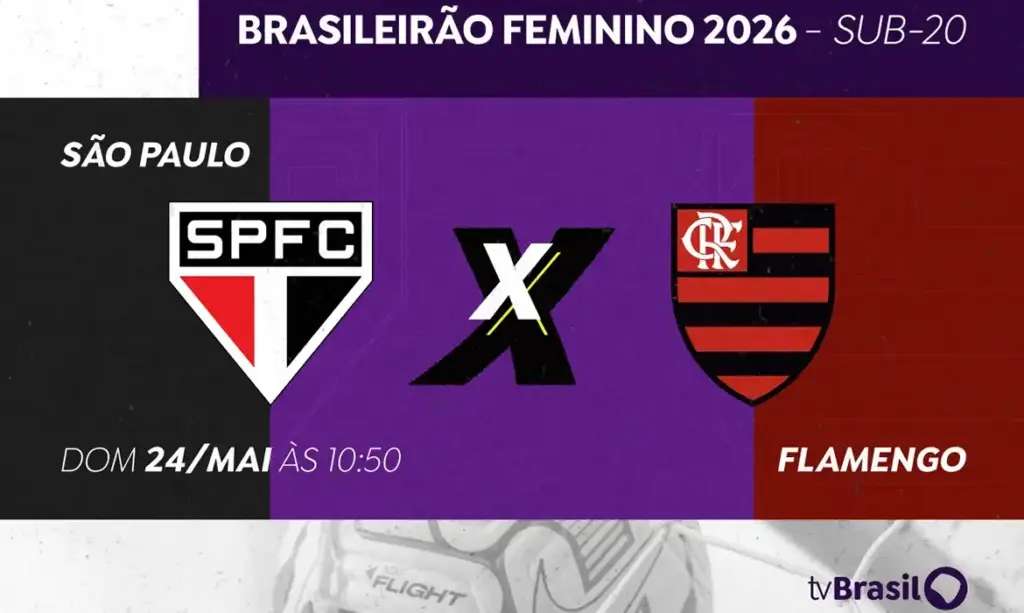 Futebol feminino sub-20: São Paulo e Flamengo decidem título inédito com transmissão ao vivo pela TV Brasil