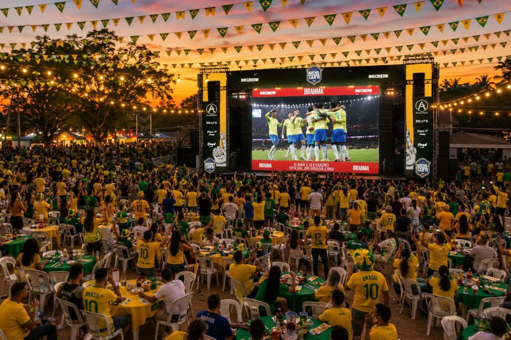 ARENA DA COPA terá transmissão de Brasil x Haiti com entrada gratuita nesta sexta-feira (19)