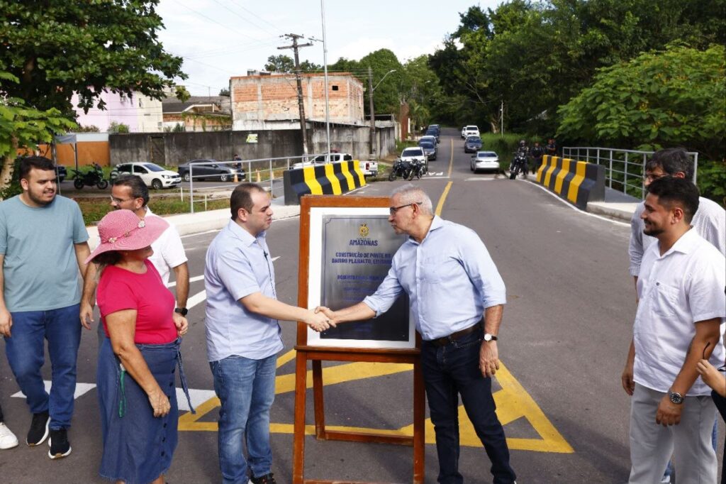 Governador Roberto Cidade inaugura primeira ponte do Programa Estadual de Construção de Pontes Urbanas em Manaus