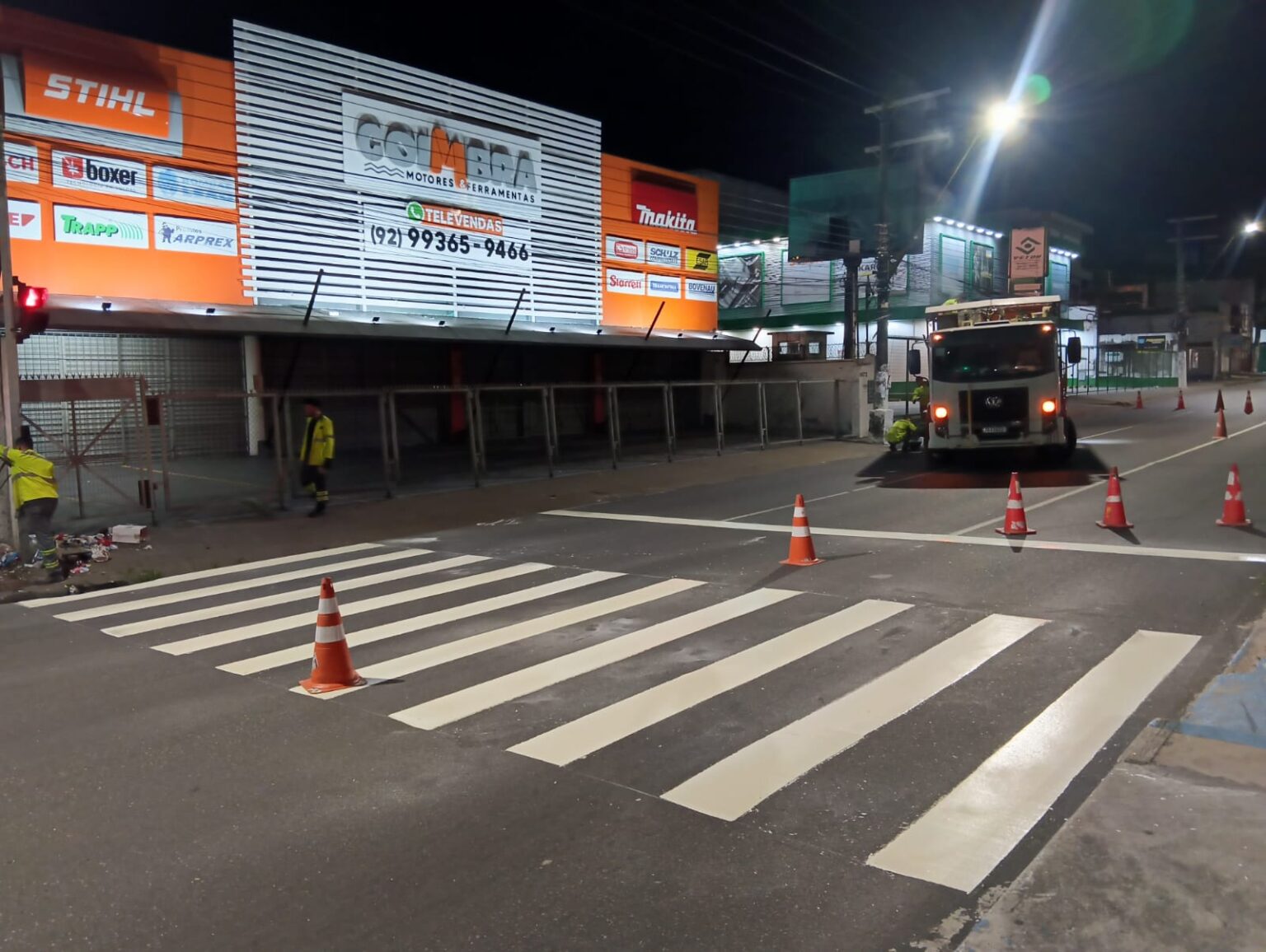 Prefeitura de Manaus revitaliza mais de 500 faixas de pedestres e amplia segurança viária em 57 bairros