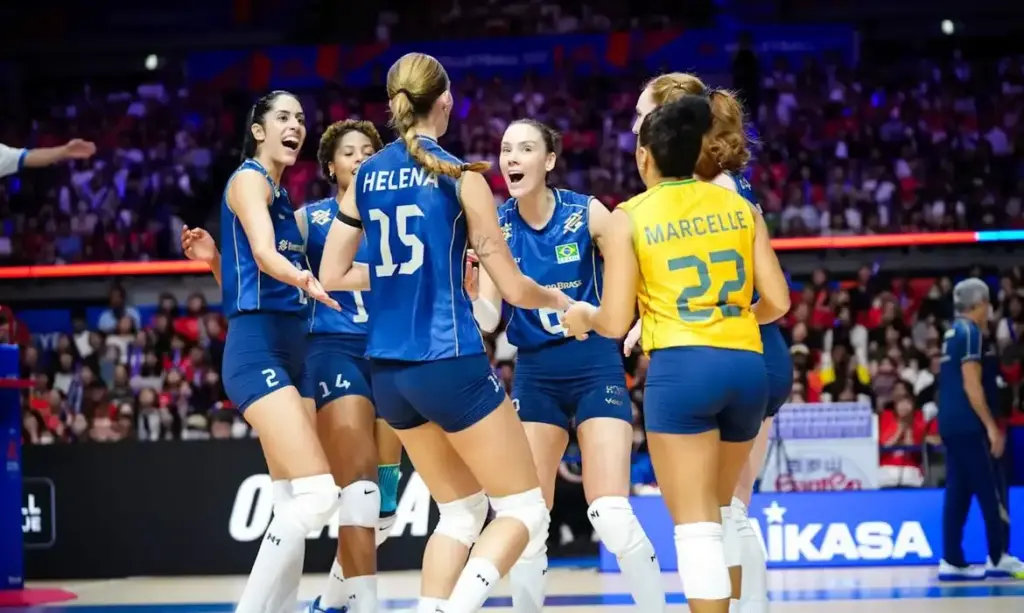Seleção feminina de vôlei vence o Japão na abertura da terceira semana da Liga das Nações