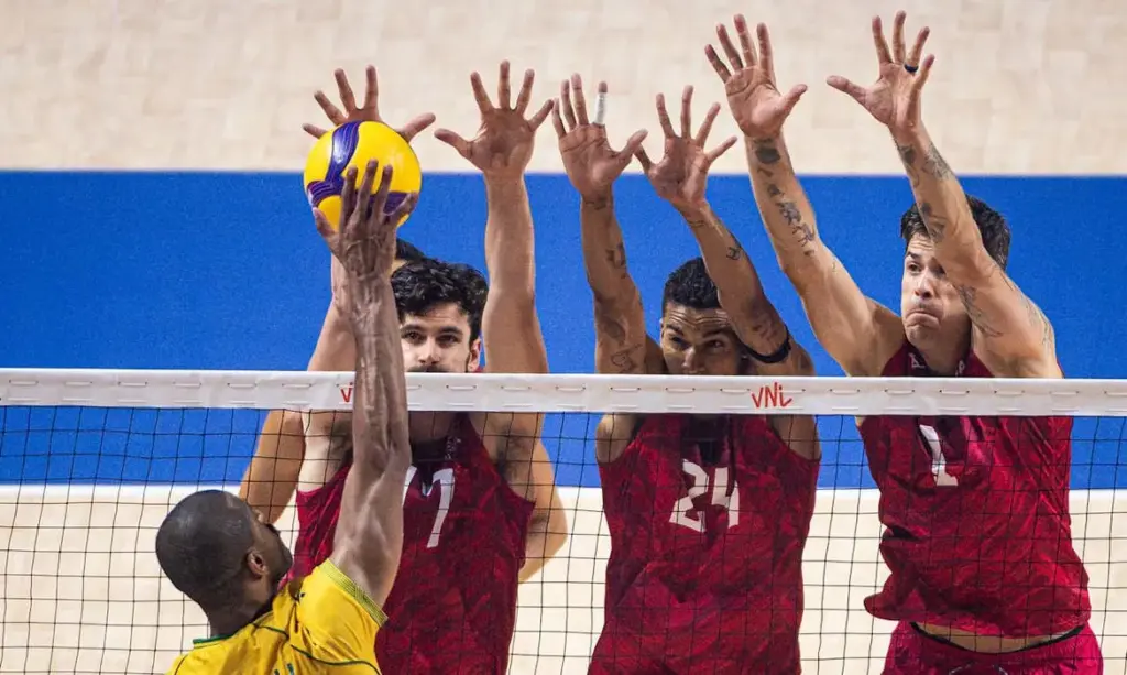 Vôlei masculino: Brasil tropeça nos EUA e vê classificação para final da Liga das Nações ameaçada