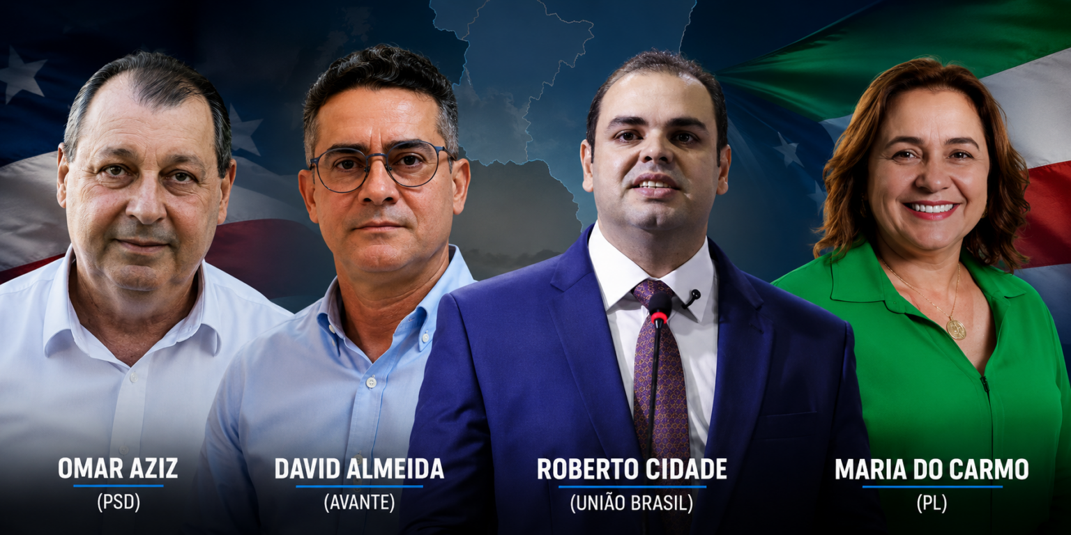 OMAR, DAVID, CIDADE E MARIA DO CARMO eleição para o Governo do Amazonas amplia a concorrência pelo segundo turno