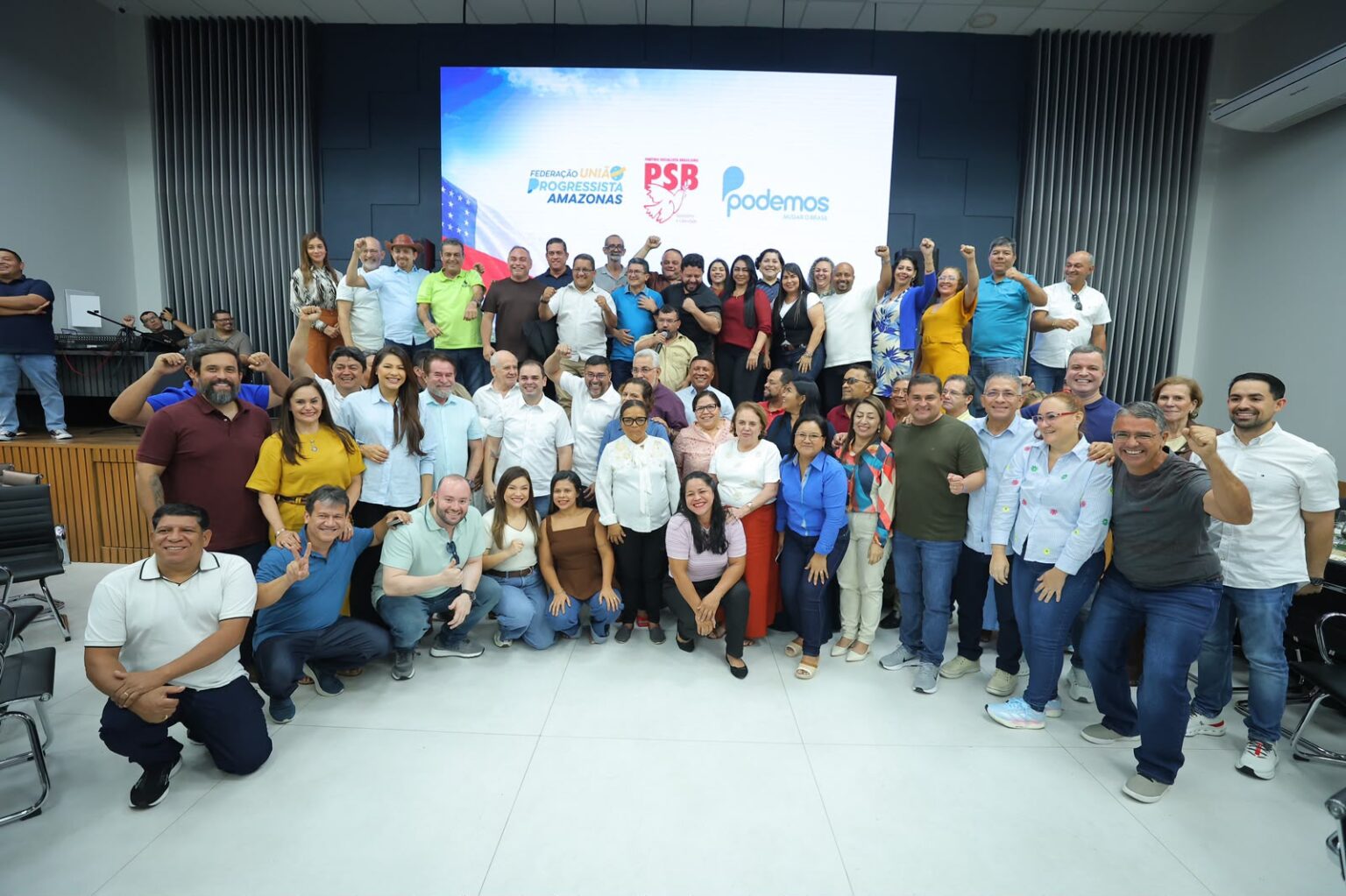 Federação União Progressista, PSB e Podemos anunciam convenção conjunta para o dia 4 de agosto em Manaus